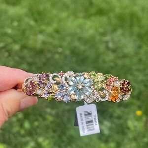 Multi Gemstone Floral Bracelet